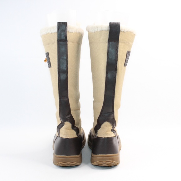 Polo Ralph Lauren Khaki Brown Canvas Boots #136 - Picture 6 of 8